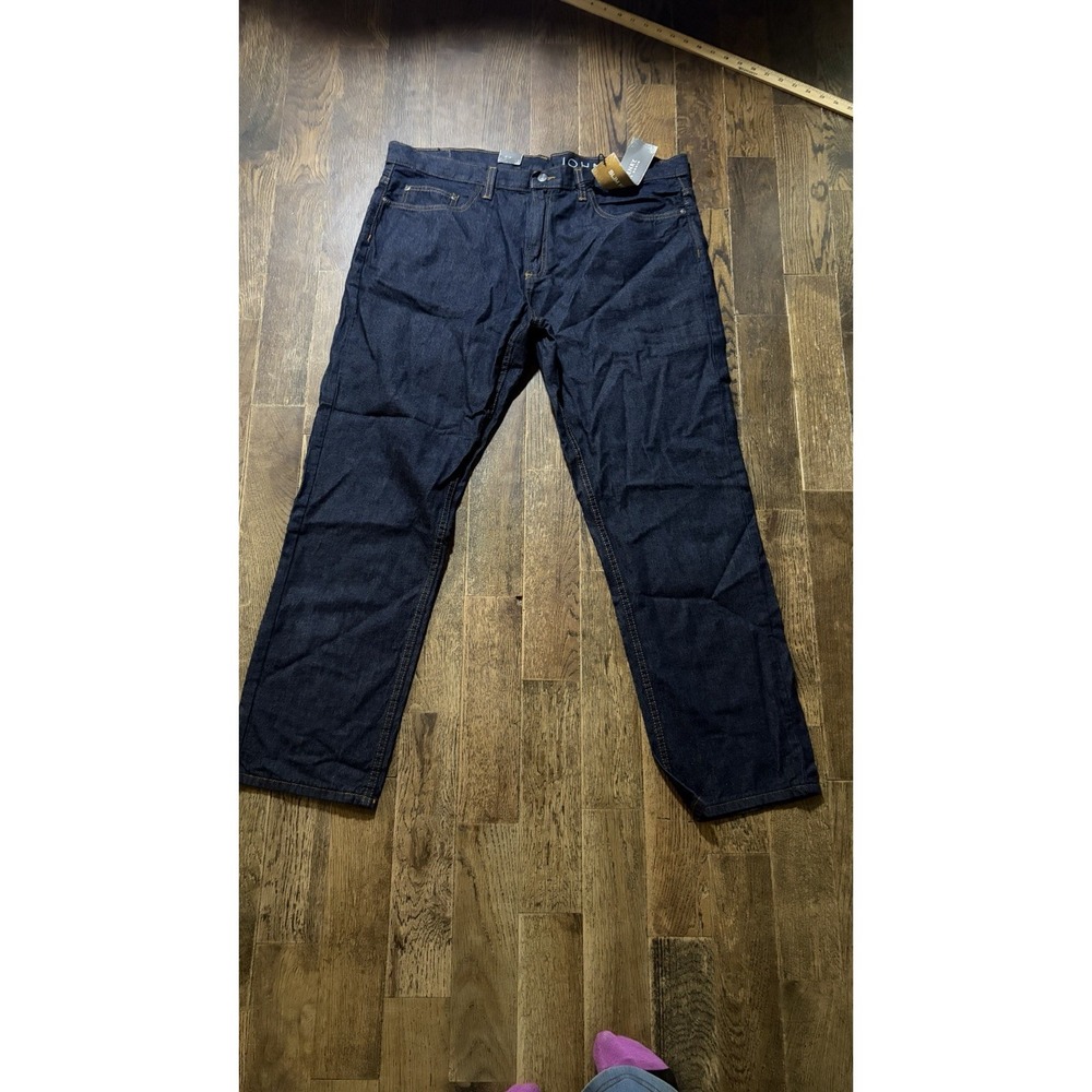 Men's John Henry Blue Jeans 38x30 Slim Fit Denim Casual NWT Dark Wash